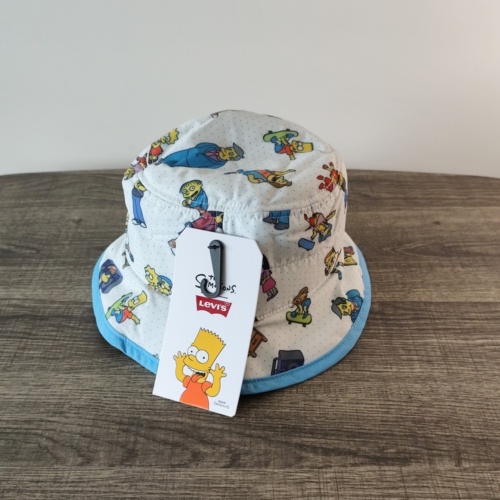 NWT Levi's X The Simpsons Bucket Hat. Super Dope piece. Size Med - RARE!